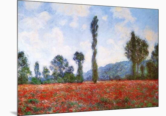 Field of Poppies-Claude Monet-Mounted Art Print