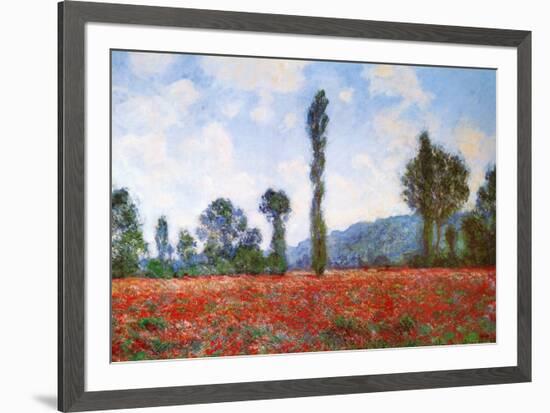 Field of Poppies-Claude Monet-Framed Art Print