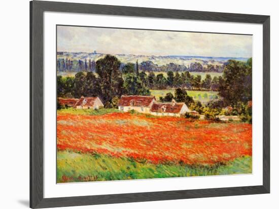 Field of Poppies-Claude Monet-Framed Art Print