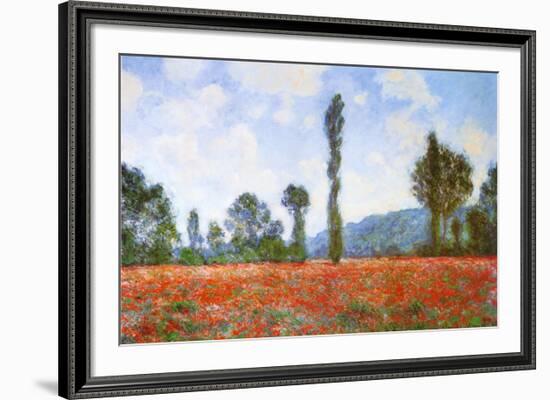 Field of Poppies-Claude Monet-Framed Art Print