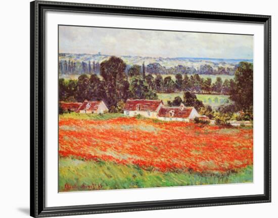 Field of Poppies-Claude Monet-Framed Art Print