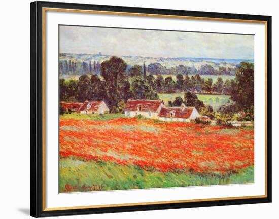 Field of Poppies-Claude Monet-Framed Art Print