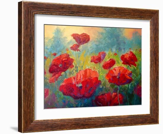 Field Of Poppies-Marion Rose-Framed Giclee Print