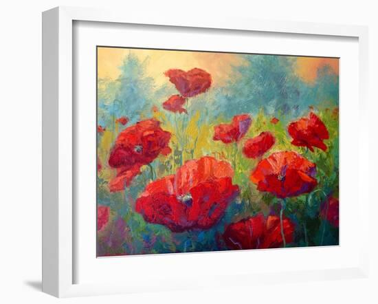 Field Of Poppies-Marion Rose-Framed Giclee Print