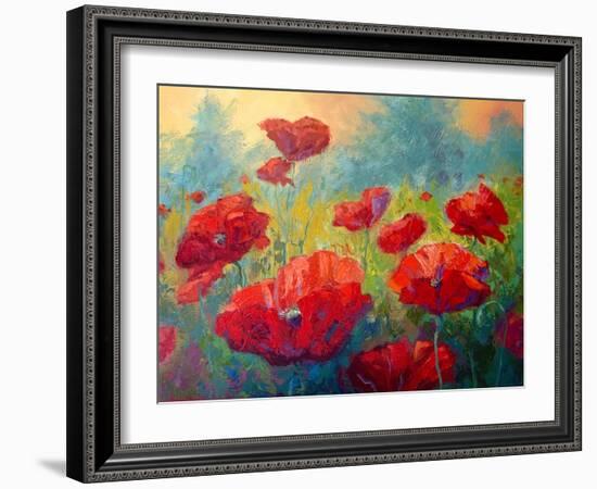 Field Of Poppies-Marion Rose-Framed Giclee Print