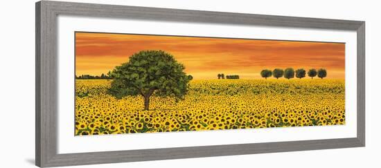 Field of Sunflowers-Richard Leblanc-Framed Art Print