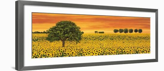 Field of Sunflowers-Richard Leblanc-Framed Art Print