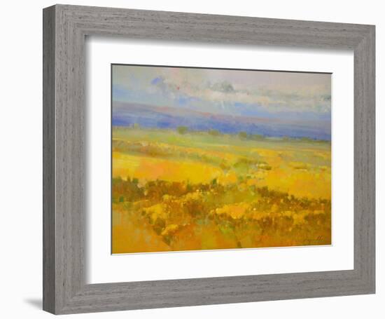 Field of Yellow Flowers-Vahe Yeremyan-Framed Art Print