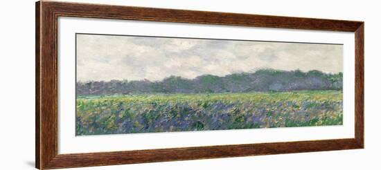 Field of Yellow Irises at Giverny, 1887-Claude Monet-Framed Giclee Print