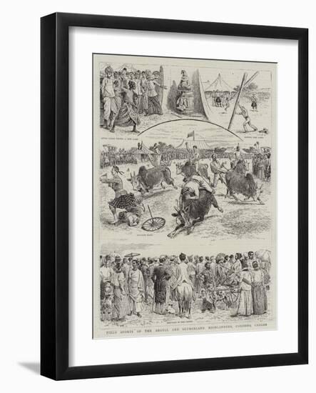 Field Sports of the Argyll and Sutherland Highlanders, Colombo, Ceylon-null-Framed Giclee Print