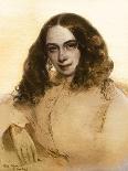 Elizabeth Barrett Browning, English Poet of the Victorian Era, Mid-19th Century-Field Talfourd-Giclee Print