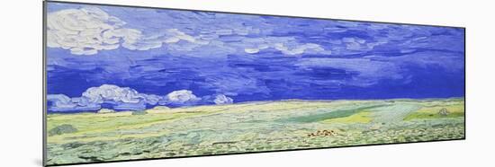 Field under a Stormy Sky-Vincent van Gogh-Mounted Giclee Print