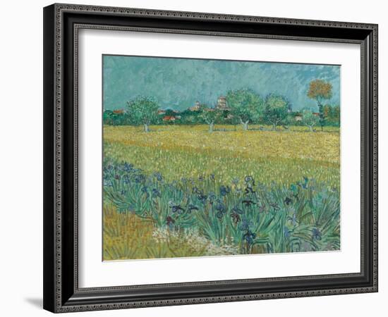 Field with Flowers near Arles, 1888-Vincent van Gogh-Framed Giclee Print