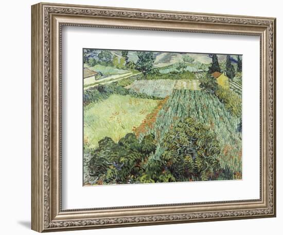 Field with Poppies, 1889-Vincent van Gogh-Framed Giclee Print