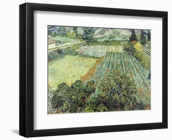 Field with Poppies, 1889-Vincent van Gogh-Framed Giclee Print