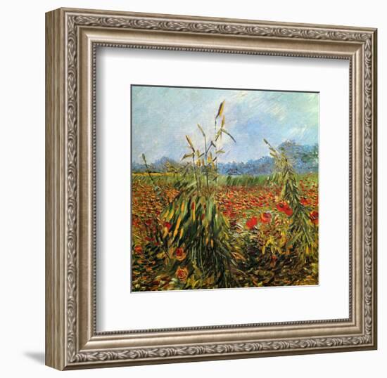 Field with Poppies-Vincent van Gogh-Framed Giclee Print