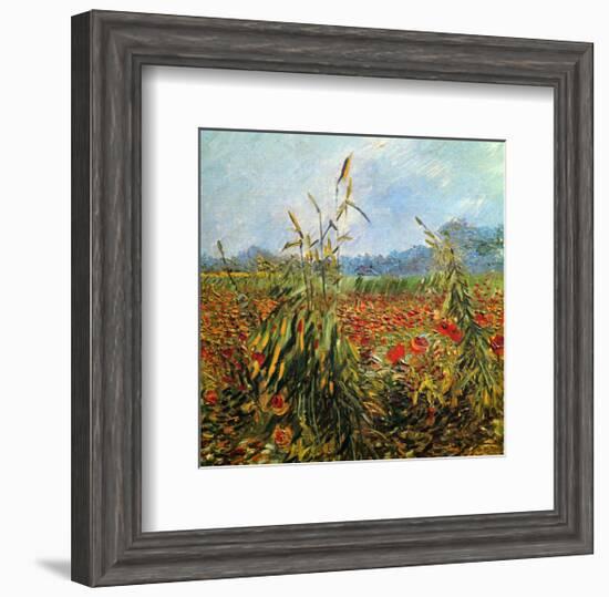 Field with Poppies-Vincent van Gogh-Framed Giclee Print