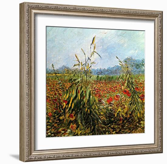 Field with Poppies-Vincent van Gogh-Framed Giclee Print