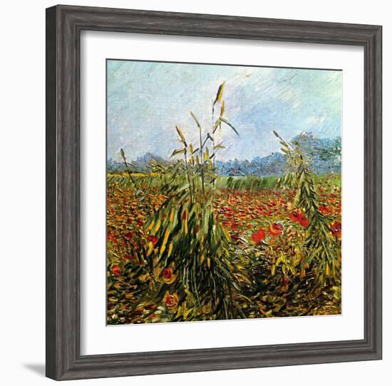 Field with Poppies-Vincent van Gogh-Framed Giclee Print