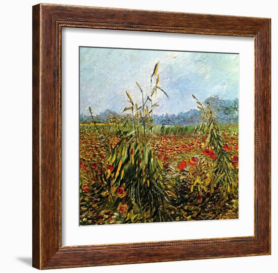 Field with Poppies-Vincent van Gogh-Framed Giclee Print