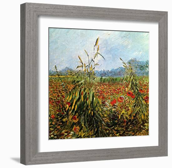 Field with Poppies-Vincent van Gogh-Framed Giclee Print