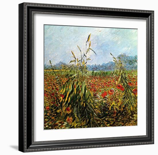 Field with Poppies-Vincent van Gogh-Framed Giclee Print