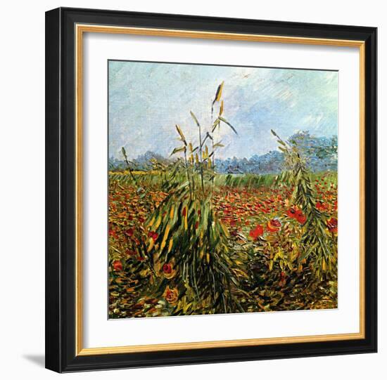 Field with Poppies-Vincent van Gogh-Framed Giclee Print