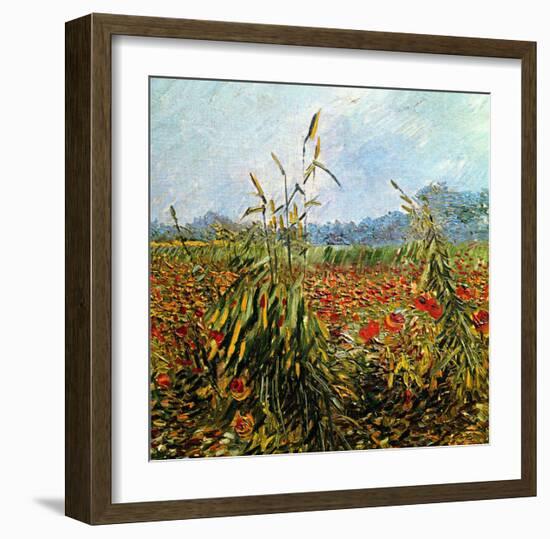 Field with Poppies-Vincent van Gogh-Framed Giclee Print