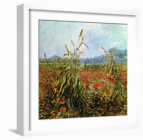 Field with Poppies-Vincent van Gogh-Framed Giclee Print