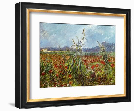 Field with Poppies-Vincent van Gogh-Framed Giclee Print