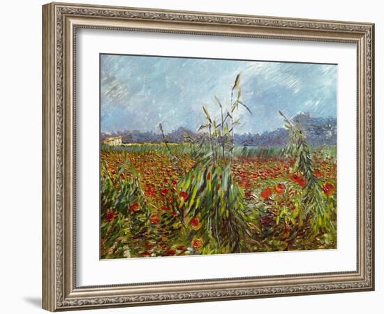 Field with Poppies-Vincent van Gogh-Framed Giclee Print