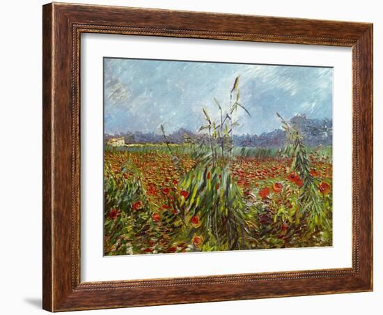 Field with Poppies-Vincent van Gogh-Framed Giclee Print