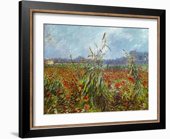 Field with Poppies-Vincent van Gogh-Framed Giclee Print