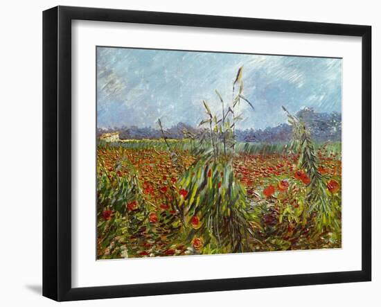 Field with Poppies-Vincent van Gogh-Framed Giclee Print