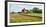 Field with silo and barn in the background, Ohio, USA-Panoramic Images-Framed Photographic Print