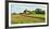 Field with silo and barn in the background, Ohio, USA-Panoramic Images-Framed Photographic Print