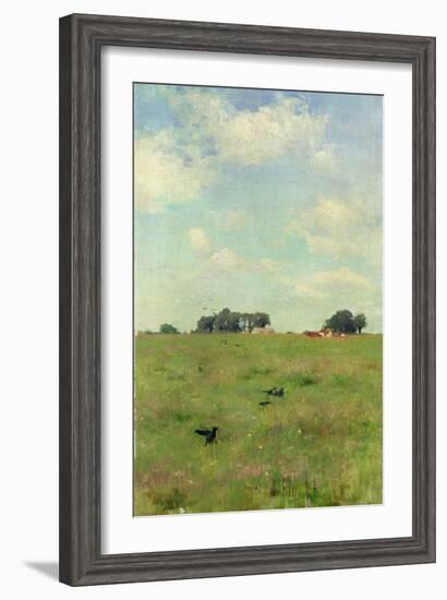 Field with Trees and Sky, or Landscape with Crows-Walter Frederick Osborne-Framed Giclee Print