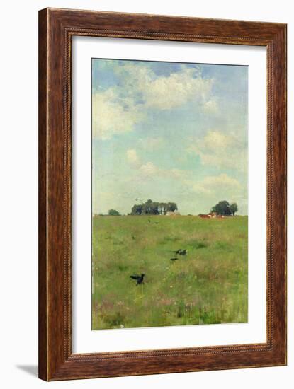 Field with Trees and Sky, or Landscape with Crows-Walter Frederick Osborne-Framed Giclee Print