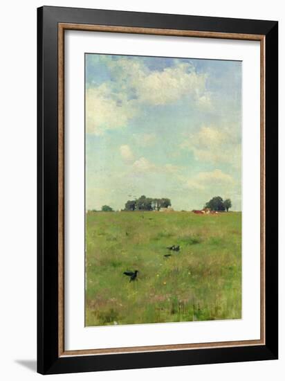 Field with Trees and Sky, or Landscape with Crows-Walter Frederick Osborne-Framed Giclee Print