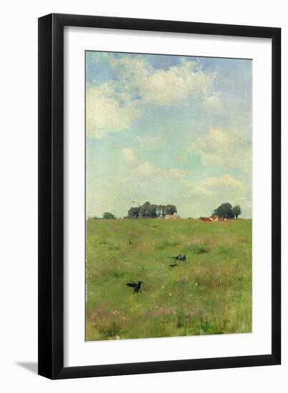 Field with Trees and Sky, or Landscape with Crows-Walter Frederick Osborne-Framed Giclee Print