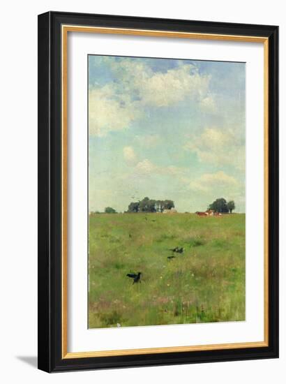 Field with Trees and Sky, or Landscape with Crows-Walter Frederick Osborne-Framed Giclee Print