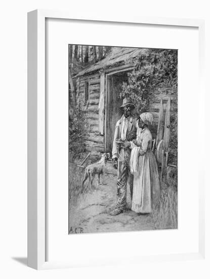 Field Workers Oustside their Cabin, 1886-American School-Framed Giclee Print