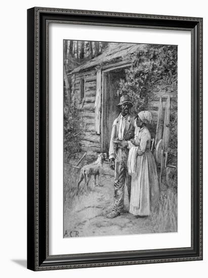 Field Workers Oustside their Cabin, 1886-American School-Framed Giclee Print