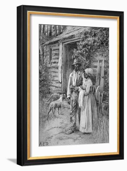 Field Workers Oustside their Cabin, 1886-American School-Framed Giclee Print