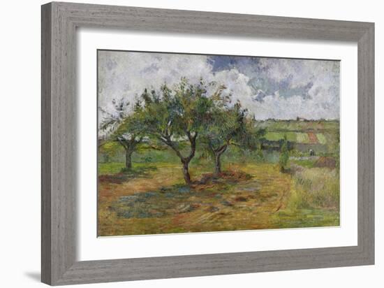 Fields and Trees, 1879-Paul Gauguin-Framed Giclee Print