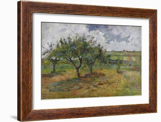 Fields and Trees, 1879-Paul Gauguin-Framed Giclee Print