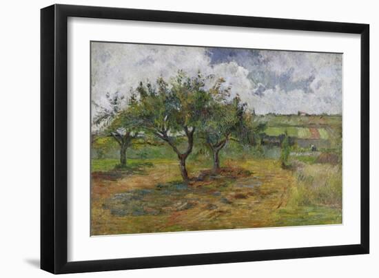 Fields and Trees, 1879-Paul Gauguin-Framed Giclee Print