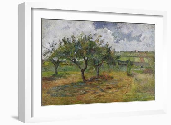 Fields and Trees, 1879-Paul Gauguin-Framed Giclee Print