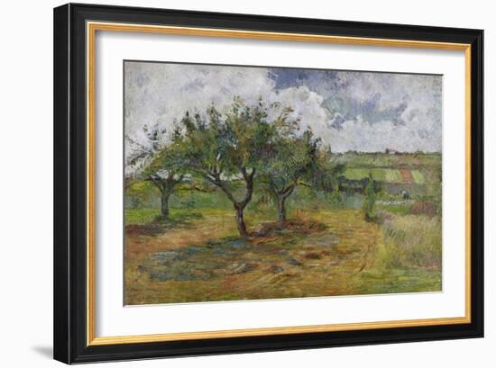 Fields and Trees, 1879-Paul Gauguin-Framed Giclee Print