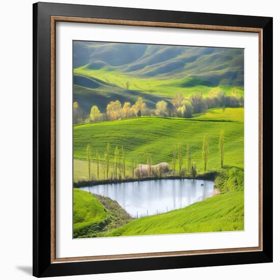 Fields by the Pond-Marcin Sobas-Framed Photographic Print